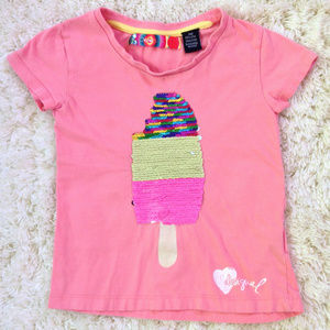 DESIGUAL Reversible Sequin Ice Cream Tee 7/8(Girls